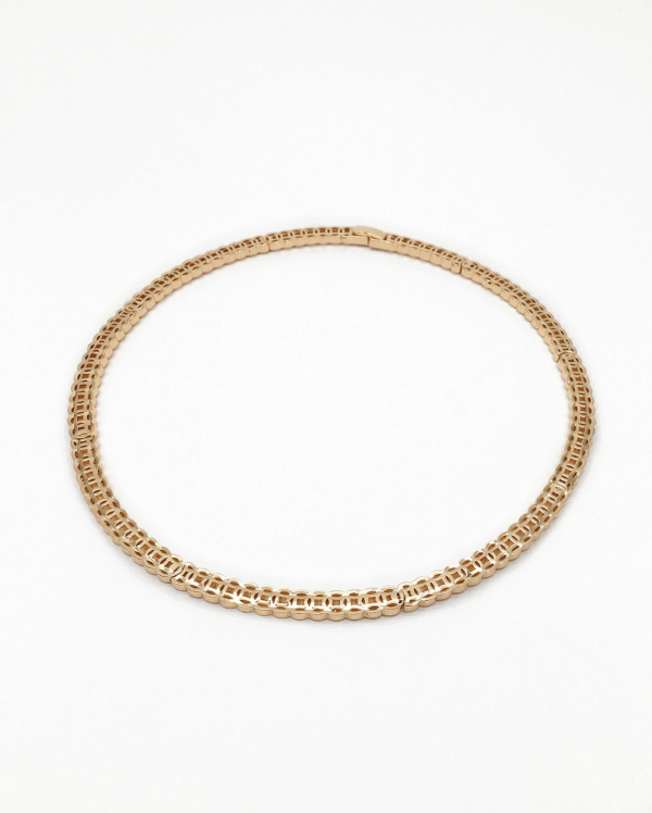 Gold Close Looped Wire  Choker