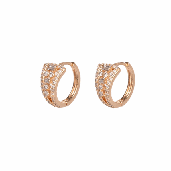 Gold Fan Ear Hug Earrings