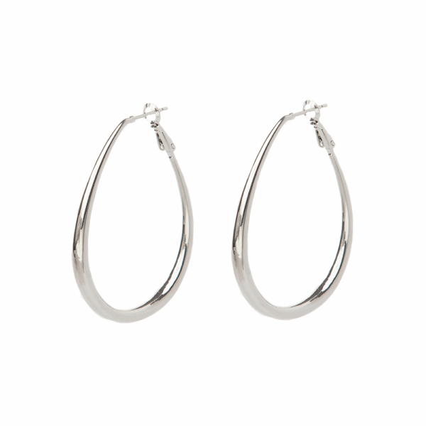 Gold  Hollow Matt Spherical Hoop Earrings 70mm - Image 2