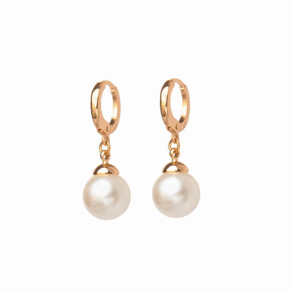 Gold Pearl Drops Earrings