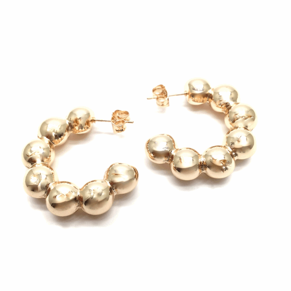 Ysx 7ball Fused Creole Hoops