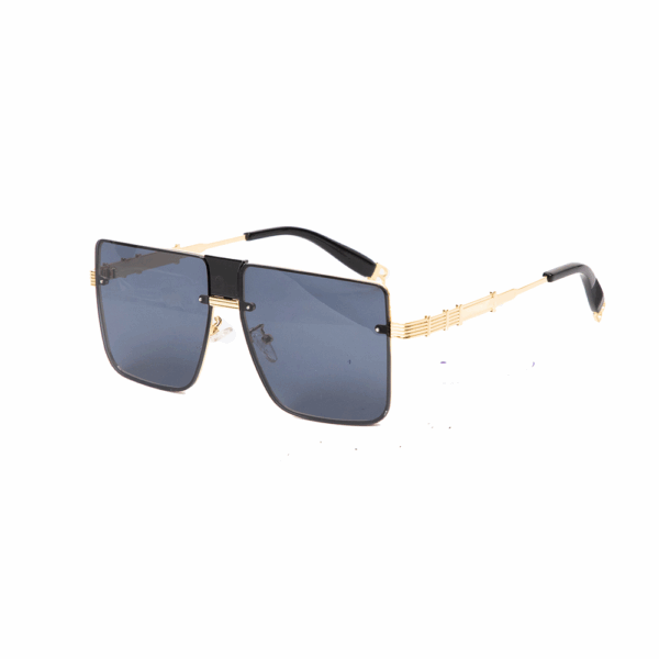 Rimless Blue Sun Glasses - Image 2