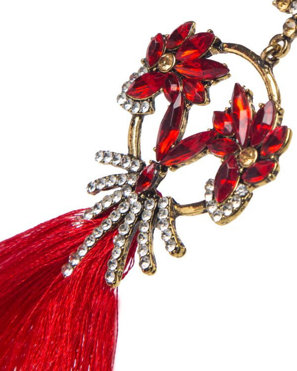 Jewelled Fringe Earrings - Image 3