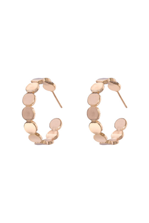Gold and Silver Hoops Earrings