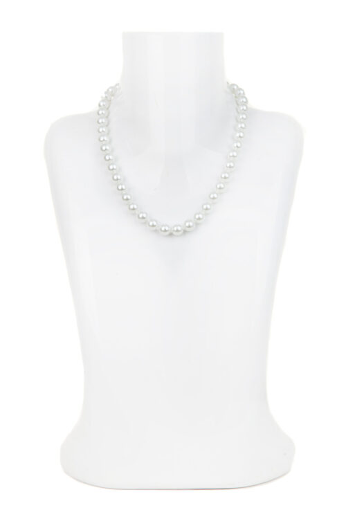 Single Strand Knotted Pearl Necklace