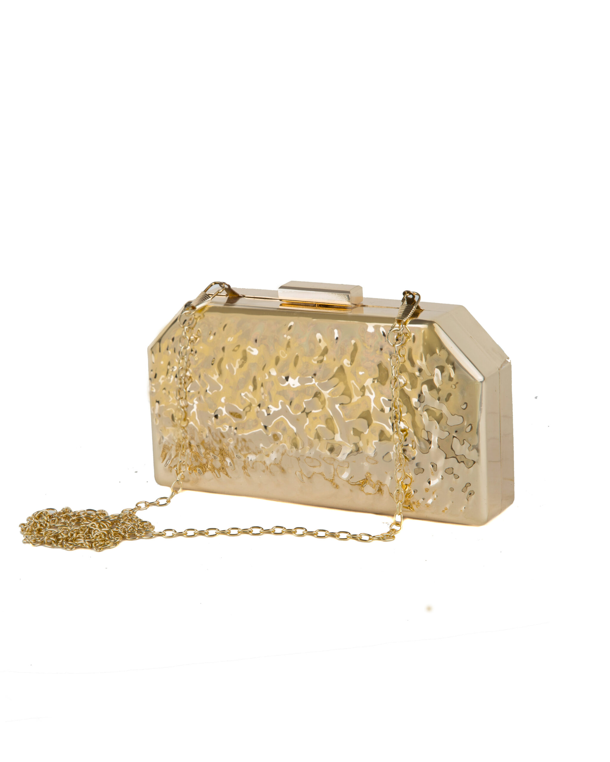 Crinkle Metal Party Clutch