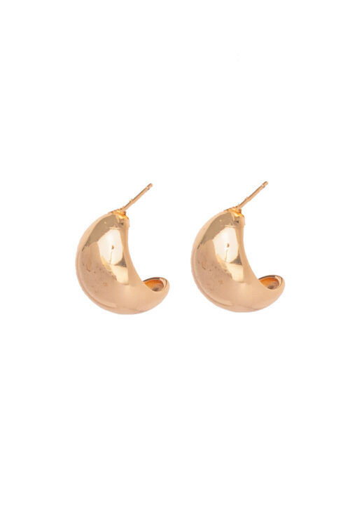 Gold Pebble Pod Earrings