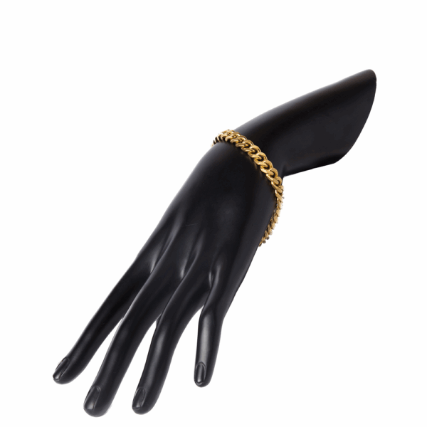 Gold Interlocked Chain Bracelet - Image 2