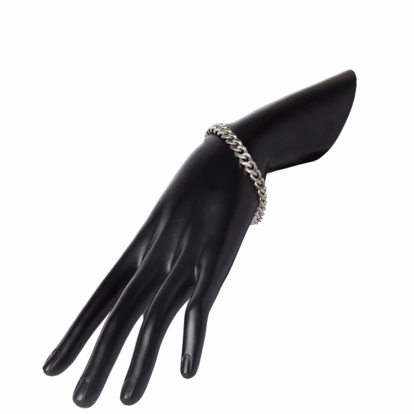 Silver Cuban Link Bracelet - Image 2