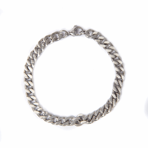Silver Cuban Link Bracelet