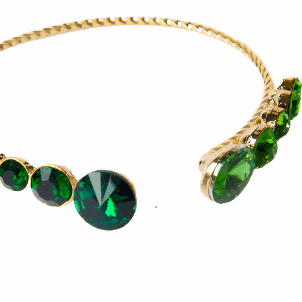 Open End Gemstone Bangle - Image 3