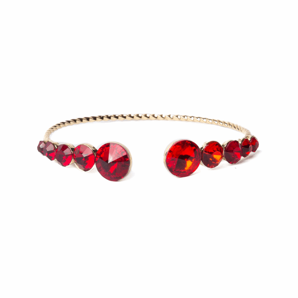 Open End Gemstone Bangle - Image 4