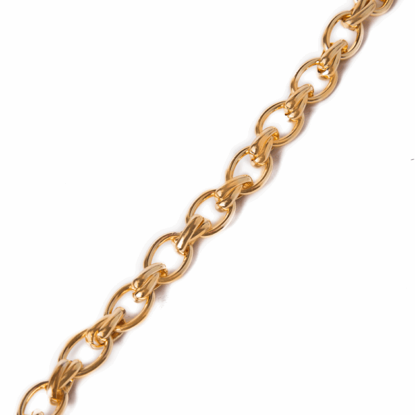 Gold Textured ChainLink Bracelet - Image 3