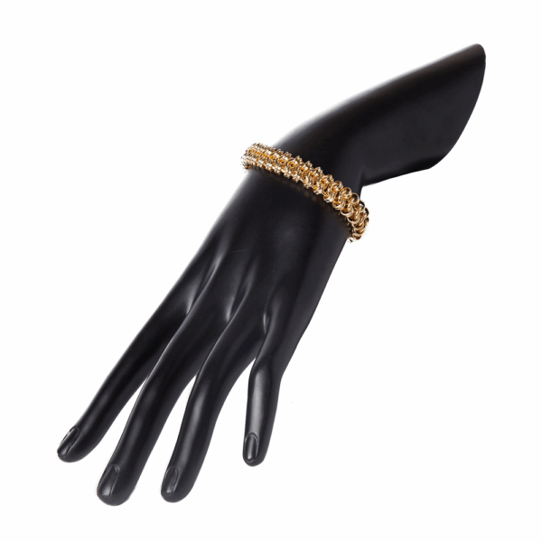 Gold Thick Rope Chain Bracelet - Image 2