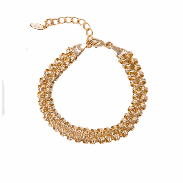 Gold Thick Rope Chain Bracelet