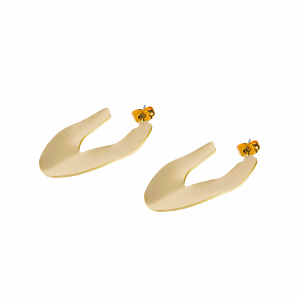 Gold Cut Out Hoop Earrings