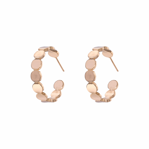 Silver Plated Twisted Hoop Earring - Image 4