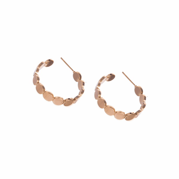 Silver Plated Twisted Hoop Earring - Image 6