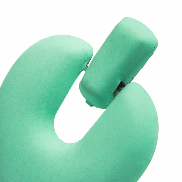 Green Coated Retro Heart Earrings - Image 3