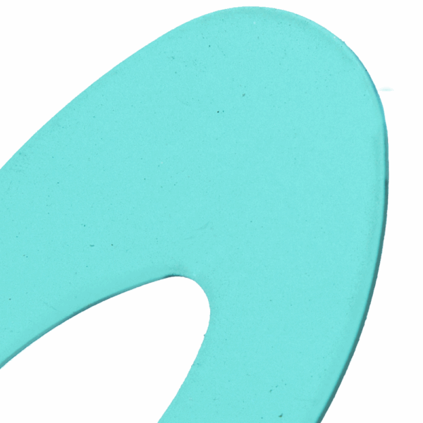 Turquoise Oval Cut out Stud Earrings - Image 3