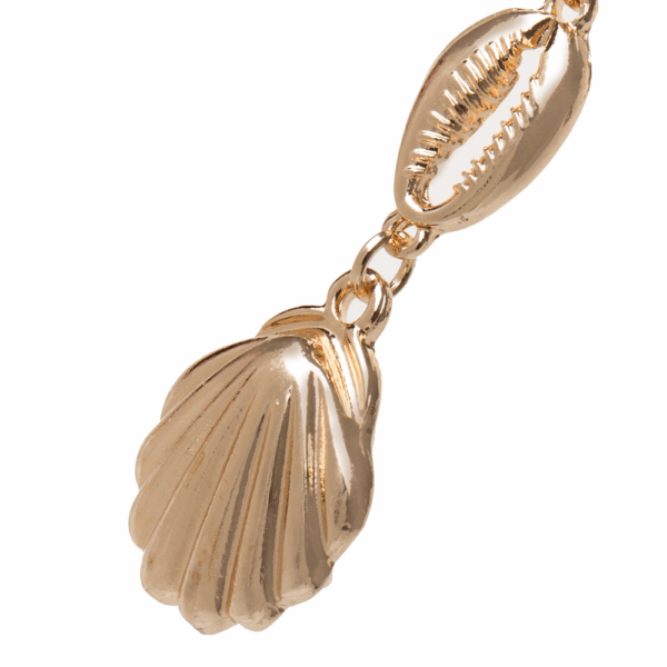 Gold Mix Shell Earring - Image 3