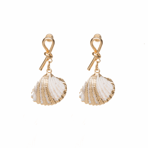 Gold Sea shell Earrings