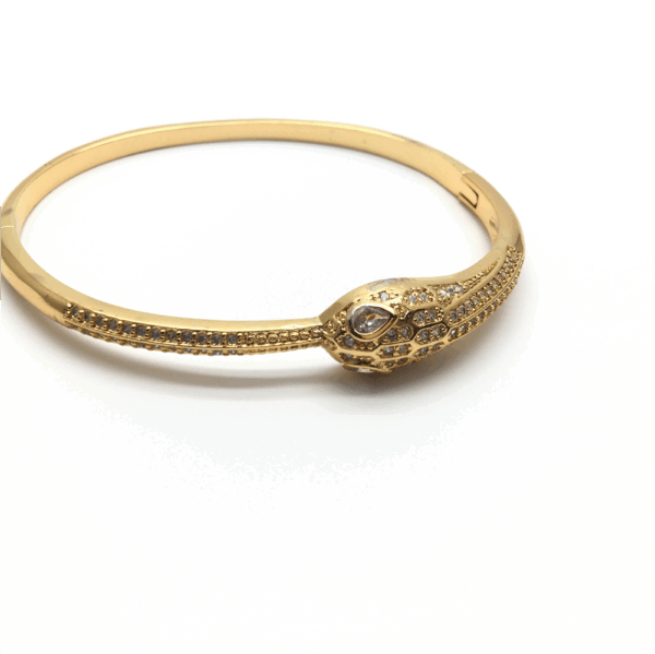 Gold Diamante Snake Wrap  Bangle