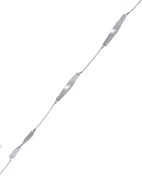 Gold Twisted Brushed Bars Necklace - Image 6